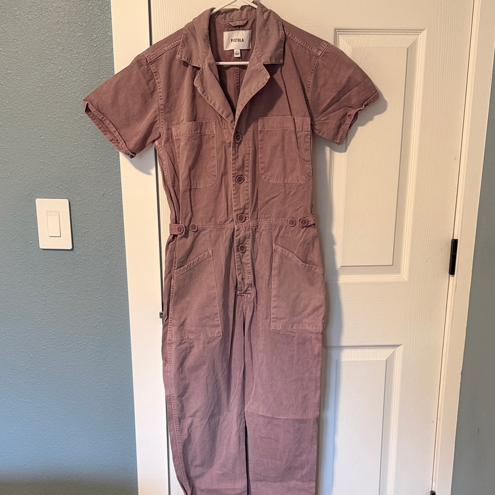 Pistola Mauve Utility Jumpsuit